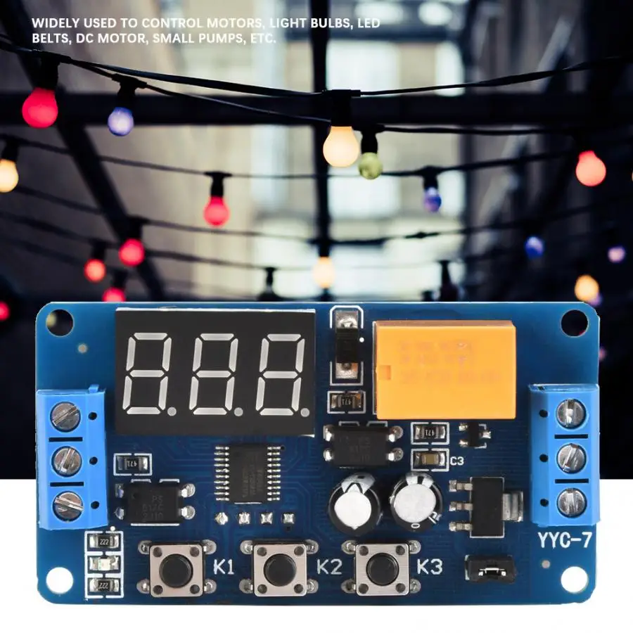 Timer Module Adjustable Cycle Timer Control Relay Time Delay Switch Module 3V 3.7V 4.5v 5v 6v 7.4V Adjustable Timer Module
Timer Module Adjustable Cycle Timer Control Relay Time Delay Switch Module 3V 3.7V 4.5v 5v 6v 7.4V Adjustable Timer Module