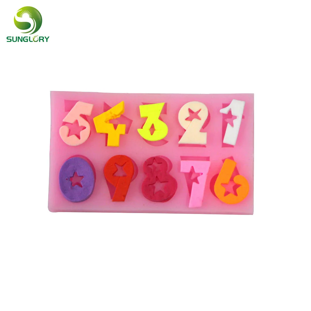 7.5*4.5CM Numeral Silicone Cake Mold Candy Number Fondant Mold With Stars For Cupcake Decoration Molds For Baking Cake Tools
7.5*4.5CM Numeral Silicone Cake Mold Candy Number Fondant Mold With Stars For Cupcake Decoration Molds For Baking Cake Tools