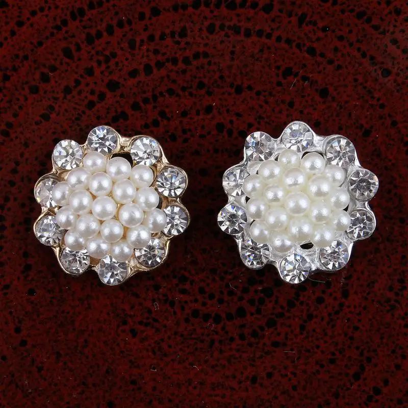 20pcs/lot 20MM 2 Colors Newborn Pearl Metal Button For Craft Accessories Flower Alloy Rhinestone Button For Wedding Invitation
20pcs/lot 20MM 2 Colors Newborn Pearl Metal Button For Craft Accessories Flower Alloy Rhinestone Button For Wedding Invitation