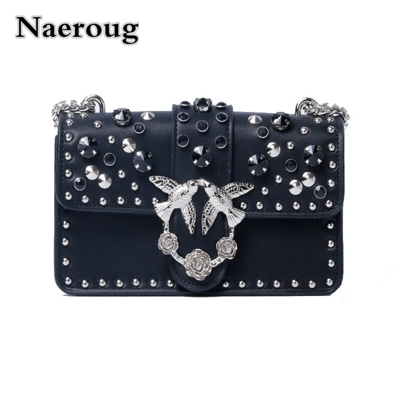 Fashion Luxury Diamond Metal Swallow Women Shoulder Messenger Bag Casual Lady Rivet Chain Crossbody Bag Leather Handbags Louis
Fashion Luxury Diamond Metal Swallow Women Shoulder Messenger Bag Casual Lady Rivet Chain Crossbody Bag Leather Handbags Louis