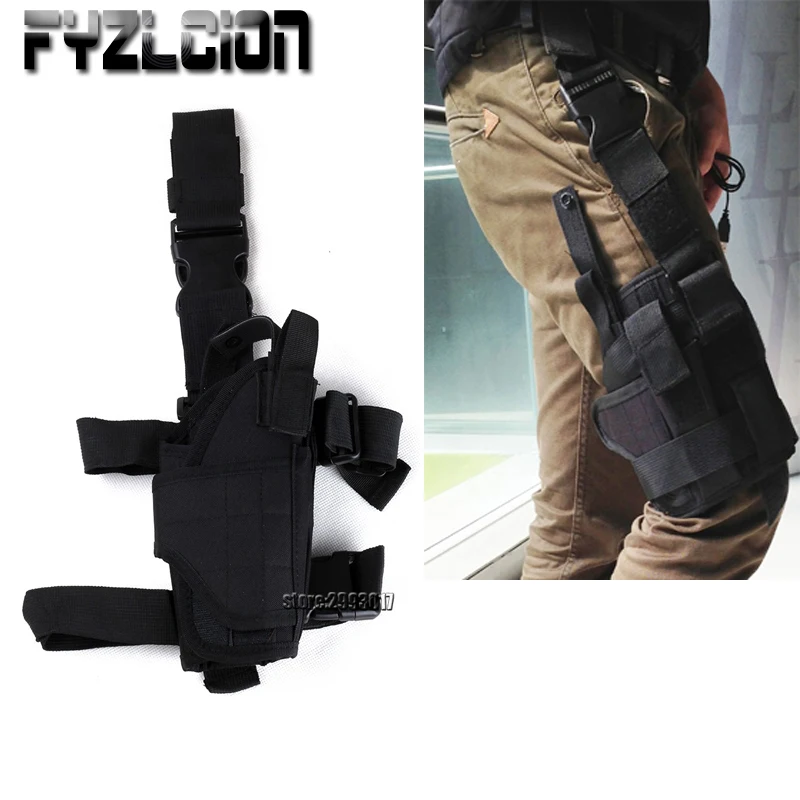 Tactical Tornado Drop Leg Holster Adjustable Pistol Right Thigh Gun Holster Pistol Pouch Holder for Glock 17 19 Pistol Holster
Tactical Tornado Drop Leg Holster Adjustable Pistol Right Thigh Gun Holster Pistol Pouch Holder for Glock 17 19 Pistol Holster