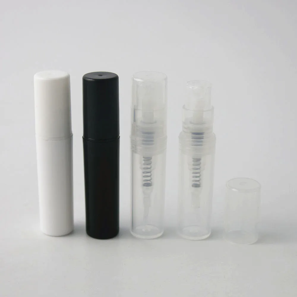 500pcs 2ML Plastic Spray Bottle Black White Clear Perfume Atomizer Sample Empty Cosmetic Containers for Travel
500pcs 2ML Plastic Spray Bottle Black White Clear Perfume Atomizer Sample Empty Cosmetic Containers for Travel