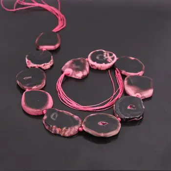 15.5"strand Natural Raw Agates Drusy Slab Slice Beads,Pink Black Onxy Stone Gems Nugget Pendant Nacklace Charms Jewelry Making
15.5"strand Natural Raw Agates Drusy Slab Slice Beads,Pink Black Onxy Stone Gems Nugget Pendant Nacklace Charms Jewelry Making