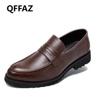 QFFAZ New Men Shoes Leather Mocassins Men Loafers Slip On Loafers Formal Shoes Men Casual Shoes Men Oxford Dress Shoes
QFFAZ New Men Shoes Leather Mocassins Men Loafers Slip On Loafers Formal Shoes Men Casual Shoes Men Oxford Dress Shoes