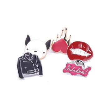 Fashion Cartoon Red Lips Heart Shaped Dog Head Black Leather Metal Enamel Brooch Clothes Backpack Personality Pin Jewelry Gift
Fashion Cartoon Red Lips Heart Shaped Dog Head Black Leather Metal Enamel Brooch Clothes Backpack Personality Pin Jewelry Gift