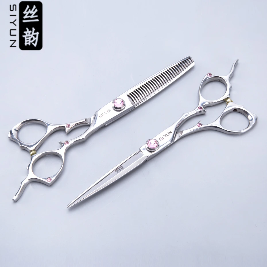 6.0inch thinning&cutting scissor,convenient diamond switch screw and jewel handle,professional hairdressing,hair scissors
6.0inch thinning&cutting scissor,convenient diamond switch screw and jewel handle,professional hairdressing,hair scissors