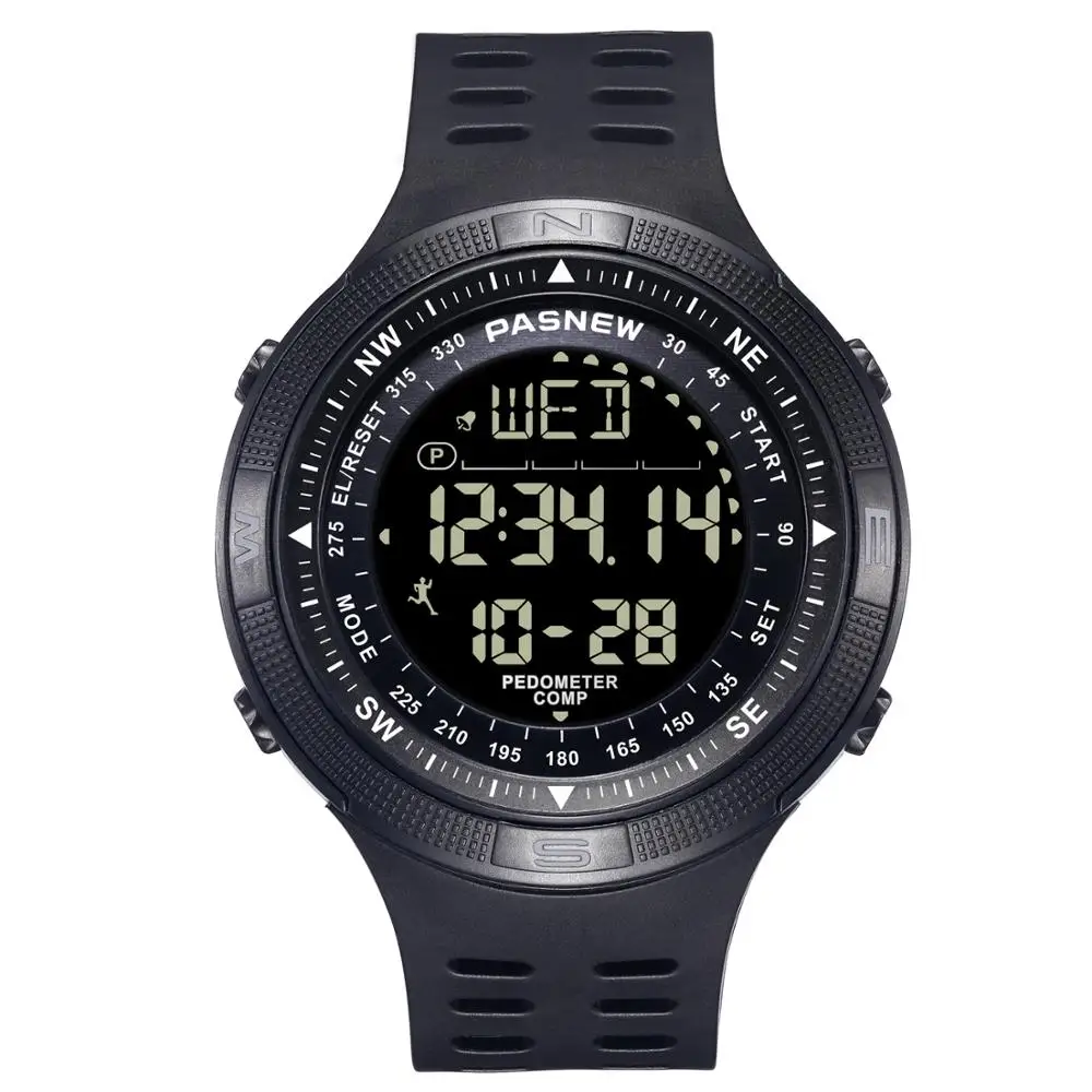 PASNEW 2019 calorie counter big dial compass digital wrist watch with pedometer function 5008
PASNEW 2019 calorie counter big dial compass digital wrist watch with pedometer function 5008