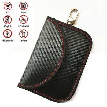 Black Key Card Bag Carbon Fiber Anti-theft Signal Interceptor Case Soft 12.5*8.5CM Antimagnetic RFID Latest Durable
Black Key Card Bag Carbon Fiber Anti-theft Signal Interceptor Case Soft 12.5*8.5CM Antimagnetic RFID Latest Durable