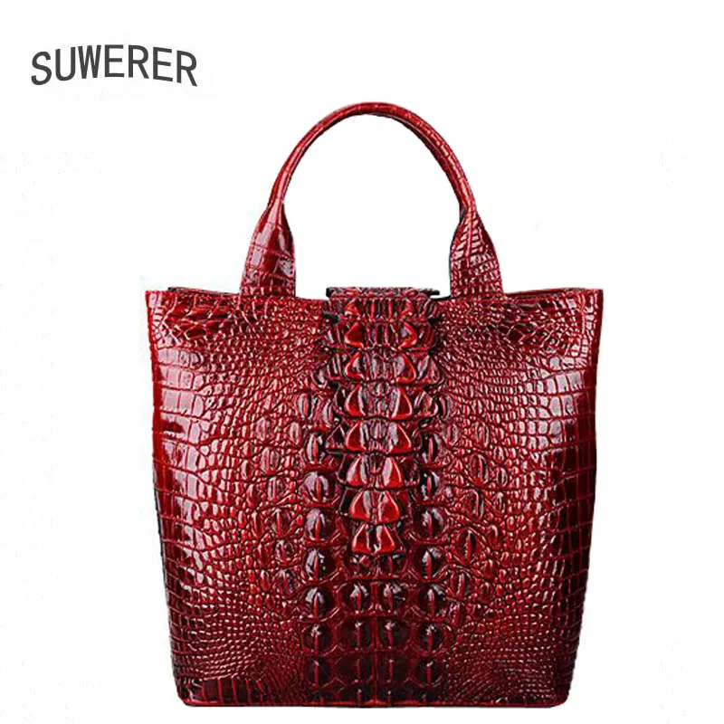 SUWERER bag female 2017 new tide crocodile pattern leather ladies bag fashion temperament leather handbag
SUWERER bag female 2017 new tide crocodile pattern leather ladies bag fashion temperament leather handbag