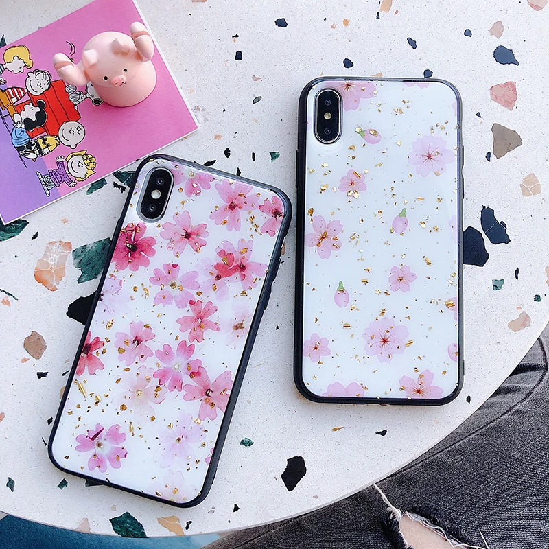 Lovely Glitter Epoxy Pink Flower Phone Case For iPhone X 10 XR 7 8 Plus Blinking Gold Foil Cover For iPhone XS Max 6s Plus Cases
Lovely Glitter Epoxy Pink Flower Phone Case For iPhone X 10 XR 7 8 Plus Blinking Gold Foil Cover For iPhone XS Max 6s Plus Cases