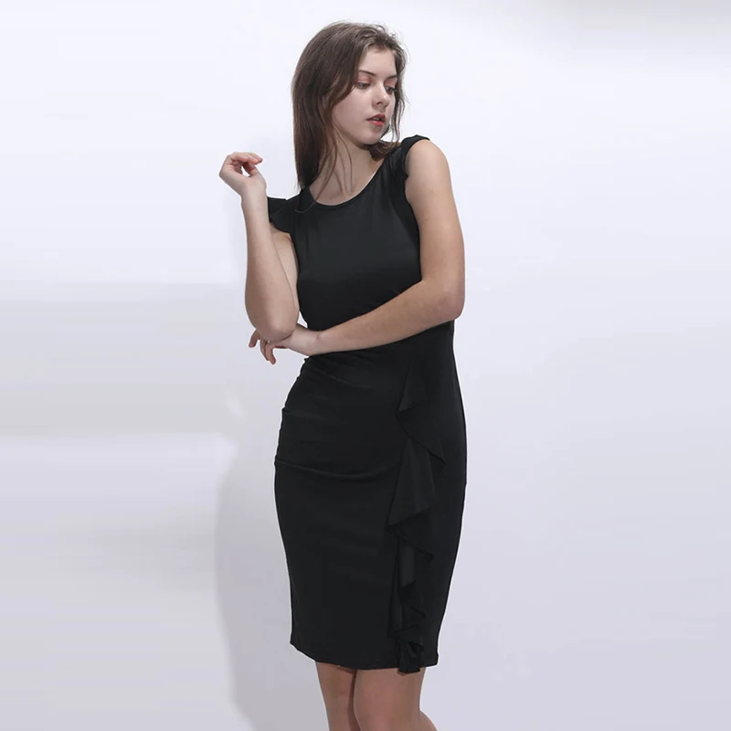Summer Women's Elegant Ruffles Ruched Draped DressTunic Slim OL Style Party Dresses Ladies Bodycon Pencil Dress
Summer Women's Elegant Ruffles Ruched Draped DressTunic Slim OL Style Party Dresses Ladies Bodycon Pencil Dress