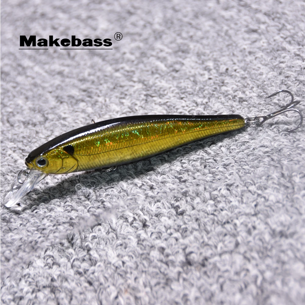 Makebass 3.94in/0.53oz Minnow Plug Fishing Lures Floating Hard Baits Swimbaits Fishing Tackle Tool for Trout Walleye Pike etc.
Makebass 3.94in/0.53oz Minnow Plug Fishing Lures Floating Hard Baits Swimbaits Fishing Tackle Tool for Trout Walleye Pike etc.