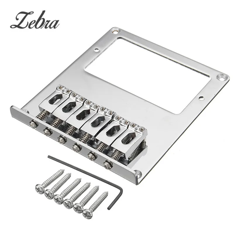 Zebra Silver Chrome Electric Guitar Humbucker Bridge Plate/Saddle Guitar-style Bridges Perfect for a Standard-sized Humbucker
Zebra Silver Chrome Electric Guitar Humbucker Bridge Plate/Saddle Guitar-style Bridges Perfect for a Standard-sized Humbucker