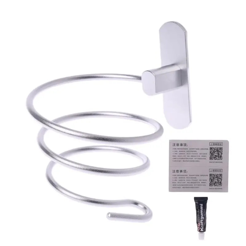 Wall Mounted Hair Dryer Holder Rack Self Adhesive Space Aluminum Bathroom Shelf Storage Stand Nail Free No Drilling
Wall Mounted Hair Dryer Holder Rack Self Adhesive Space Aluminum Bathroom Shelf Storage Stand Nail Free No Drilling
