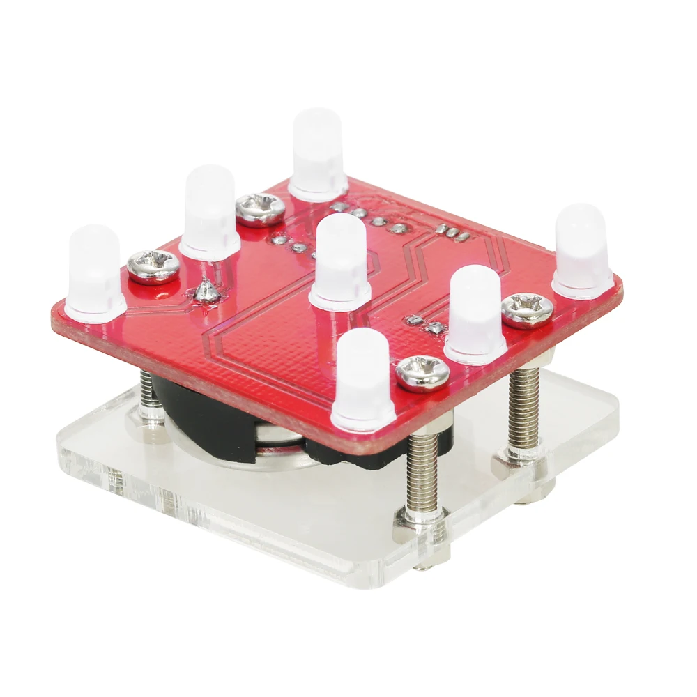 DIY Swing Shaking LED Dice Kit Module with Small Vibration Motor red/blue/white/yellow/green Not included battery
DIY Swing Shaking LED Dice Kit Module with Small Vibration Motor red/blue/white/yellow/green Not included battery