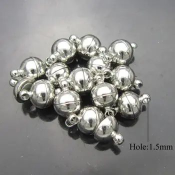 10pcs Jewelry Bracelet Necklace Round Beads Magnetic Clasp DIY Connectors Accessories Making Fittings 6mm Sliver Gold
10pcs Jewelry Bracelet Necklace Round Beads Magnetic Clasp DIY Connectors Accessories Making Fittings 6mm Sliver Gold