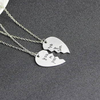 50 Pairs You Are My Person Broken Heart Pendant Couple Lovers' Necklace Antique Letter Engraved Sweetheart Gift
50 Pairs You Are My Person Broken Heart Pendant Couple Lovers' Necklace Antique Letter Engraved Sweetheart Gift