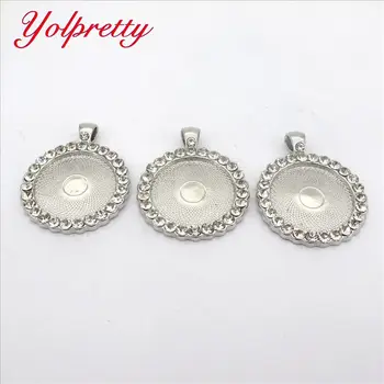 Yolprtty New Fashion 1pcs 25mm Inner Size Silver Rhinestone Cameo Cabochon Base Setting Charms Pendant
Yolprtty New Fashion 1pcs 25mm Inner Size Silver Rhinestone Cameo Cabochon Base Setting Charms Pendant