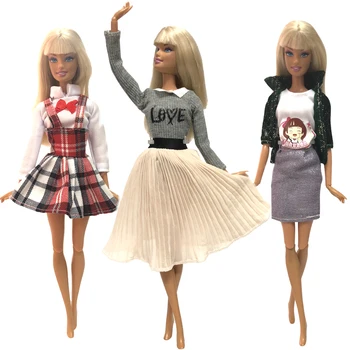 NK Newest 3 Set /Lot Doll Dress Clothing Clothes Top Fashion Coat Super Modern Outfit For Barbie Doll Accessories 5X
NK Newest 3 Set /Lot Doll Dress Clothing Clothes Top Fashion Coat Super Modern Outfit For Barbie Doll Accessories 5X