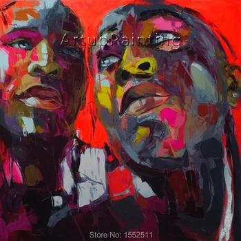 Palette knife painting portrait Palette knife Face Oil painting Impasto figure on canvas Hand painted Francoise Nielly 0610-34
Palette knife painting portrait Palette knife Face Oil painting Impasto figure on canvas Hand painted Francoise Nielly 0610-34