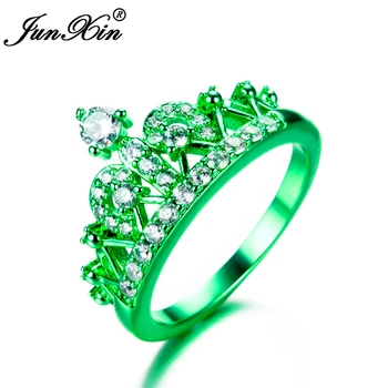 JUNXIN Bohemian Male Female White Crown Ring 2017 New Fashion Green Gold Filled Jewelry Vintage Wedding Rings For Men And Women
JUNXIN Bohemian Male Female White Crown Ring 2017 New Fashion Green Gold Filled Jewelry Vintage Wedding Rings For Men And Women