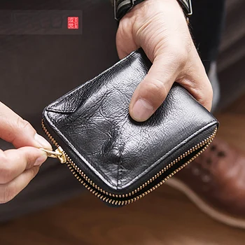 AETOO Ticket clip photo can be placed driver's license head layer cowhide short wallet Retro small Money folder
AETOO Ticket clip photo can be placed driver's license head layer cowhide short wallet Retro small Money folder