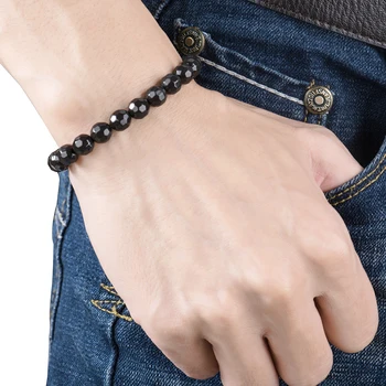 BYRIVER Real Natural Tourmaline Stone Elastic Bracelet Health Care Hand Chain Triangle Wave Round Men Women Hand Massager
BYRIVER Real Natural Tourmaline Stone Elastic Bracelet Health Care Hand Chain Triangle Wave Round Men Women Hand Massager