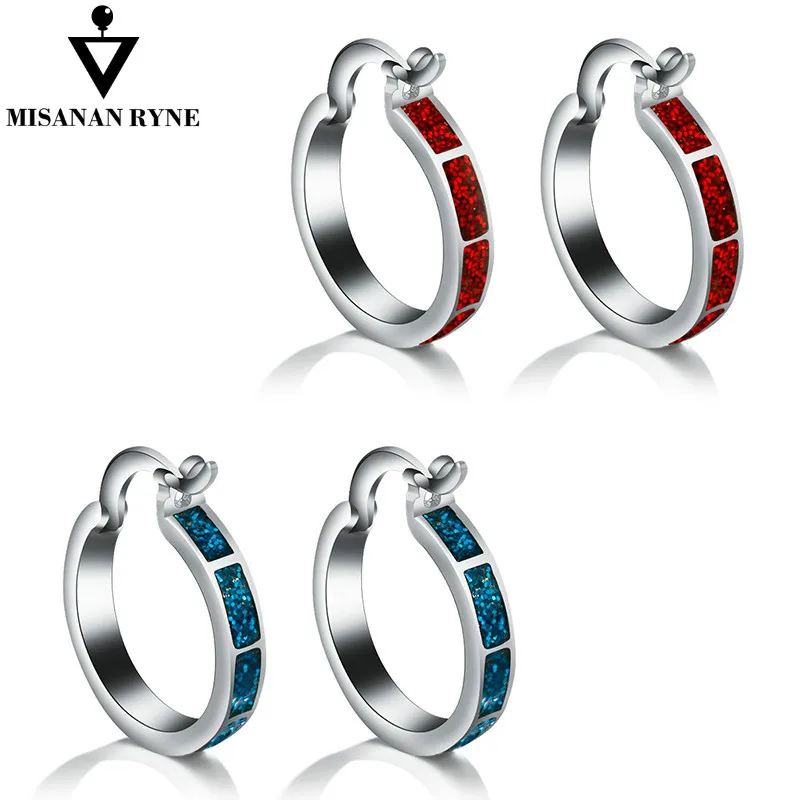 MISANANRYNE 1 Pair Red Blue Wedding Hoop Earrings for Women Trendy Round Earrings Set Crystal Jewelry Girls aros mujer oreja
MISANANRYNE 1 Pair Red Blue Wedding Hoop Earrings for Women Trendy Round Earrings Set Crystal Jewelry Girls aros mujer oreja