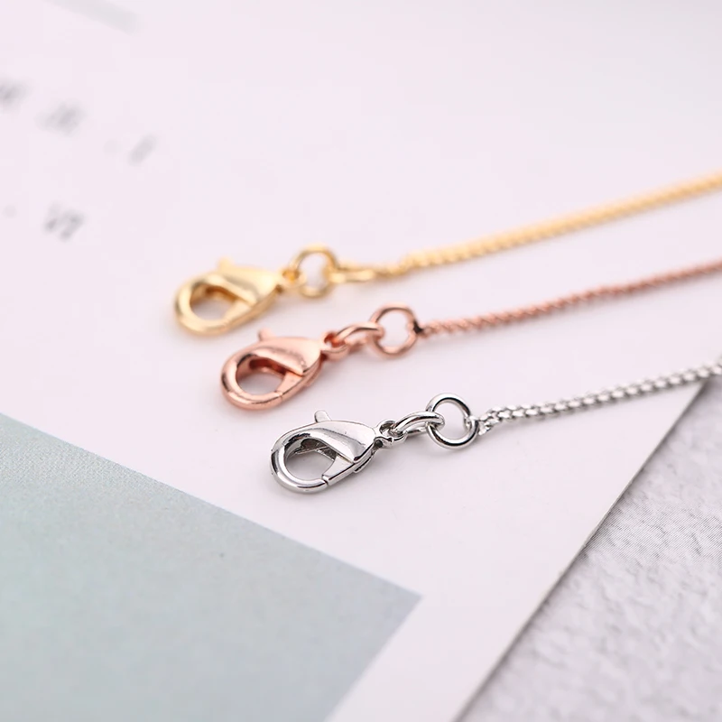 High Quality 1pcs Length 45cm Copper Chains With Lobster And Extender Chain Rose Gold Silver Plated DIY Jewelry Findings 27083
High Quality 1pcs Length 45cm Copper Chains With Lobster And Extender Chain Rose Gold Silver Plated DIY Jewelry Findings 27083