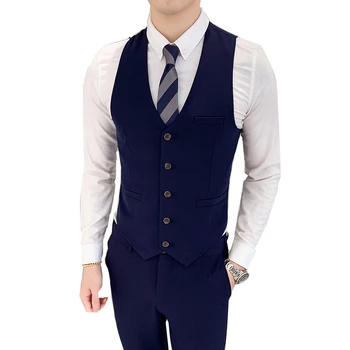 Pure color business vest waistcoat men Asia size S M L XL XXL XXXL vest men suit Slim design
Pure color business vest waistcoat men Asia size S M L XL XXL XXXL vest men suit Slim design