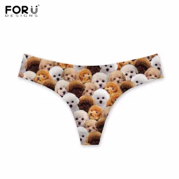 FORUDESIGNS Funny Poodle Teddy Dog Print Women Sexy Thongs Slim Teen Girl Untra-thin Traceless Panties Fit Knickers G-strings
FORUDESIGNS Funny Poodle Teddy Dog Print Women Sexy Thongs Slim Teen Girl Untra-thin Traceless Panties Fit Knickers G-strings