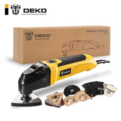 DEKO 220V Электрический многофункциональный Осциллирующий Набор инструментов с переменной скоростью, многофункциональный инструмент для эле...