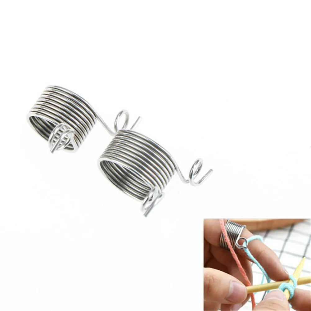 2Size Ring Knitting Tool Finger Wear Thimble Yarn Spring Guide Metal Braided Knuckle Jacquard Assistant knit Needle Sewing Acc
2Size Ring Knitting Tool Finger Wear Thimble Yarn Spring Guide Metal Braided Knuckle Jacquard Assistant knit Needle Sewing Acc