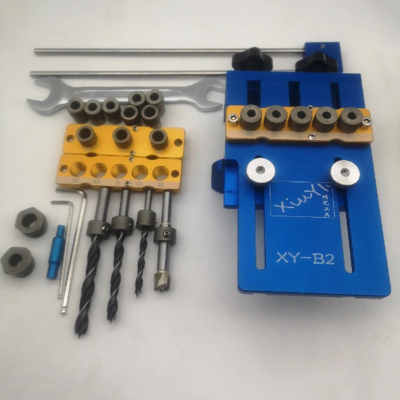 4 In 1 Hole Tenon Punching Locator Dowelling Jig for Furniture Plate Punch Aluminium Alloy Woodworking Drill Guide Kit Locator
4 In 1 Hole Tenon Punching Locator Dowelling Jig for Furniture Plate Punch Aluminium Alloy Woodworking Drill Guide Kit Locator