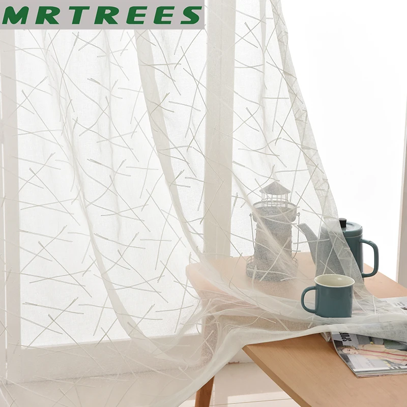 Embroidered White Tulle Curtains For Living Room Striped Sheer Curtains for Bedroom Kitchen Modern Design panel Organza Curtain
Embroidered White Tulle Curtains For Living Room Striped Sheer Curtains for Bedroom Kitchen Modern Design panel Organza Curtain