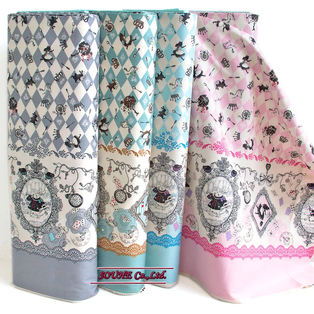 50cm*110cm Japanese Kokka Oxford Cotton Fabric DIY Patchwork Quilting Cloth Fabric for sewing Alice
50cm*110cm Japanese Kokka Oxford Cotton Fabric DIY Patchwork Quilting Cloth Fabric for sewing Alice