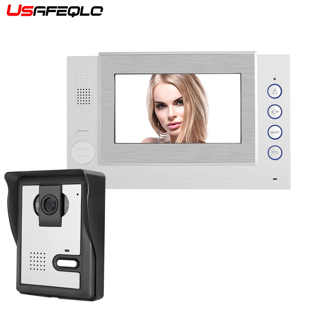 USAFEQLO Latest model 7" Full Color LCD Mirror Screen video door phone for villa home automation security intercom doorbell 1V1
USAFEQLO Latest model 7" Full Color LCD Mirror Screen video door phone for villa home automation security intercom doorbell 1V1