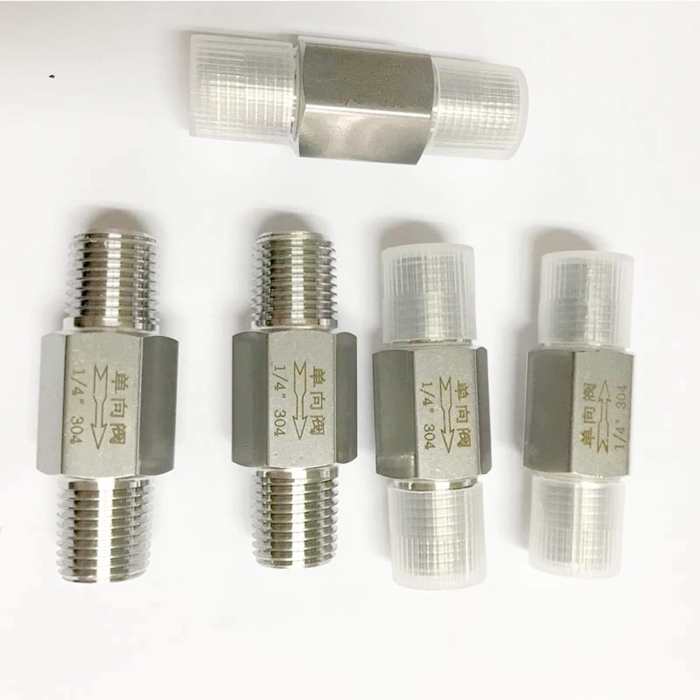 1/4" 3/8" 1/2" BSPT Equal Male Check Valve Non Return One Way 304 Stainless Steel Water Gas Oil
1/4" 3/8" 1/2" BSPT Equal Male Check Valve Non Return One Way 304 Stainless Steel Water Gas Oil