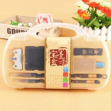 Hot Chinese calligraphy pen writing brush pen set traditional weasel hair ink children brush box gift set for the beginners
Hot Chinese calligraphy pen writing brush pen set traditional weasel hair ink children brush box gift set for the beginners