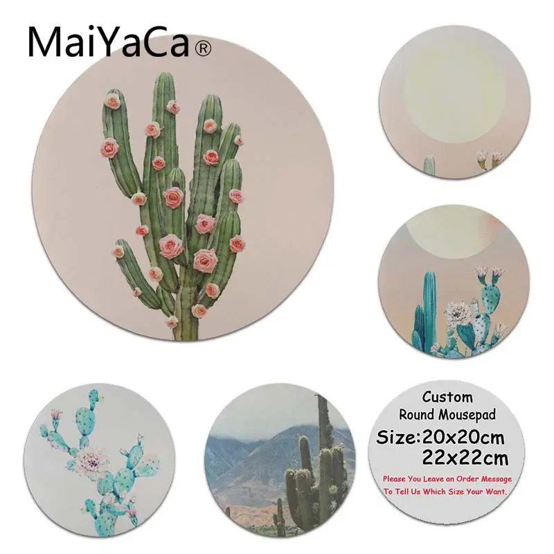 MaiYaCa Your Own Mats Cactus and roses High Speed New Mousepad Size for 200x200x2mm and 220x220x2mm Round Mousemats
MaiYaCa Your Own Mats Cactus and roses High Speed New Mousepad Size for 200x200x2mm and 220x220x2mm Round Mousemats