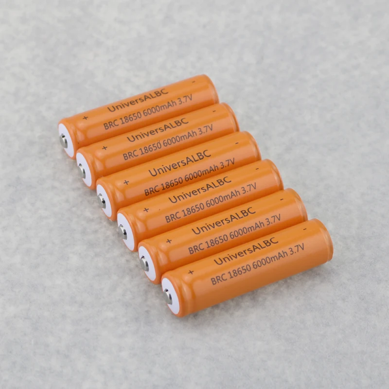 Rechargeable 3.7V 6000mAh BRC 18650 Li-ion Battery Protected Circuit Board Protected 18650 6000mAh Batteries
Rechargeable 3.7V 6000mAh BRC 18650 Li-ion Battery Protected Circuit Board Protected 18650 6000mAh Batteries