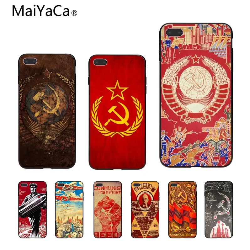 MaiYaCa Soviet Union USSR Grunge Flag Hot selling fashion design cell Case For iPhone X 8 7 6 6S Plus 5 5S SE XR Mobile Cover
MaiYaCa Soviet Union USSR Grunge Flag Hot selling fashion design cell Case For iPhone X 8 7 6 6S Plus 5 5S SE XR Mobile Cover
