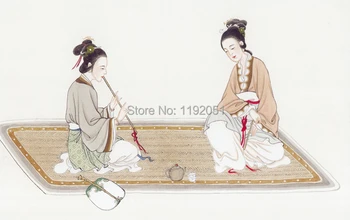 free shipping traditional Chinese canvas paintings ancient girls portrait women in chat one panel
free shipping traditional Chinese canvas paintings ancient girls portrait women in chat one panel