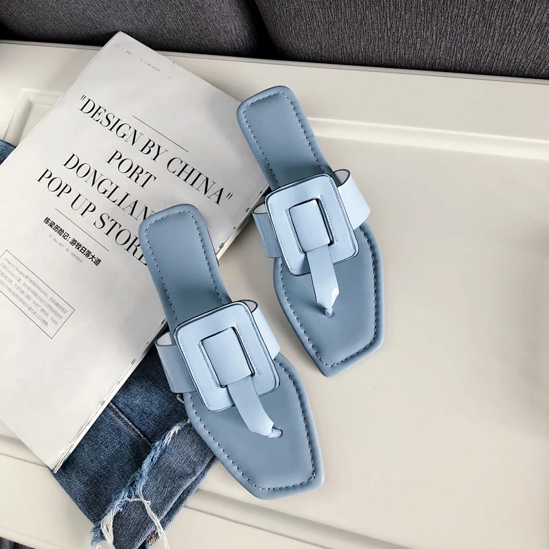 Square Buckle Casual Flip flops Open Toe Slippers Women Chaussures Femme Slip-On Summer Shoes Woman Fashion Gladiator Sandals
Square Buckle Casual Flip flops Open Toe Slippers Women Chaussures Femme Slip-On Summer Shoes Woman Fashion Gladiator Sandals