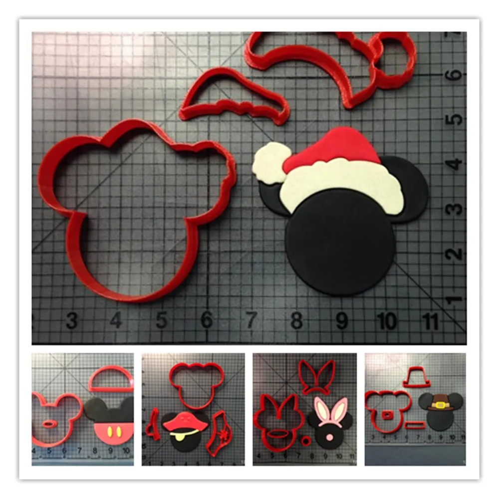 Cartoon Micky Mouse With Ears Pants Hat Cookie Cutter Set Custom Made 3D Printed Fondant Cupcake Top Kitchen Accessories
Cartoon Micky Mouse With Ears Pants Hat Cookie Cutter Set Custom Made 3D Printed Fondant Cupcake Top Kitchen Accessories