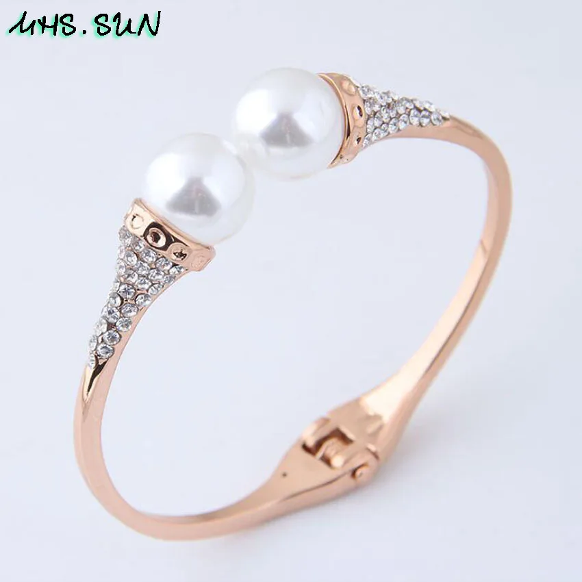 MHS.SUN Fashion Design Women Bangles Bracelets Vintage Rose Gold/Silver Girls Bangles Pearl Beads Charm Jewelry Accessories 1Pcs
MHS.SUN Fashion Design Women Bangles Bracelets Vintage Rose Gold/Silver Girls Bangles Pearl Beads Charm Jewelry Accessories 1Pcs
