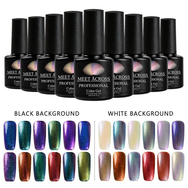 MEET ACROSS Chameleon Glitter Nail Gel Polish Sparkling Starry UV Gel Varnish 7ML Semi-permanent Gel Lacquer UV Soak Off Gel
MEET ACROSS Chameleon Glitter Nail Gel Polish Sparkling Starry UV Gel Varnish 7ML Semi-permanent Gel Lacquer UV Soak Off Gel