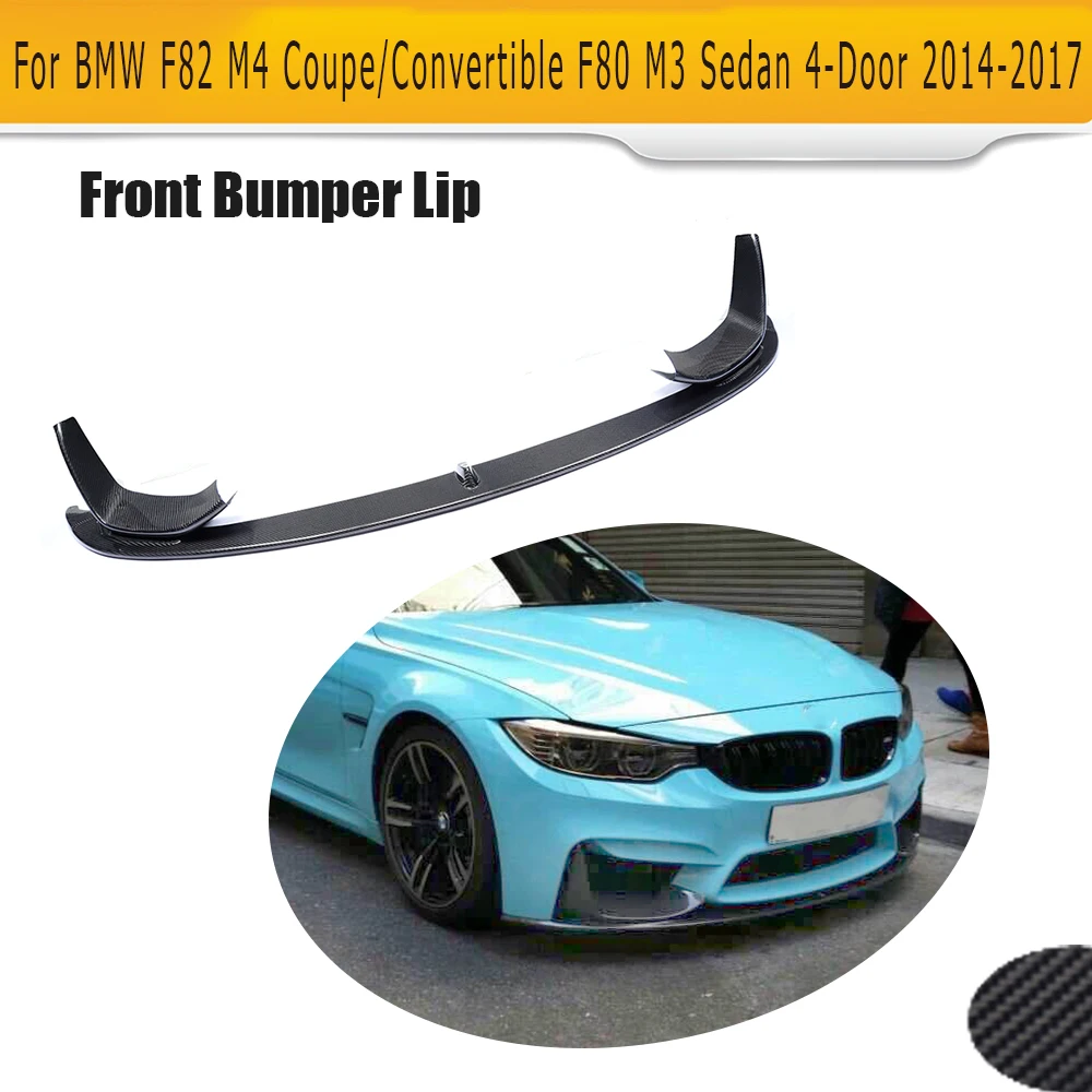 Carbon fiber car front Bumper lip Chin Spoiler Extension With splitters for BMW New 4 series F80 M3 F82 F83 M4 14-17
Carbon fiber car front Bumper lip Chin Spoiler Extension With splitters for BMW New 4 series F80 M3 F82 F83 M4 14-17