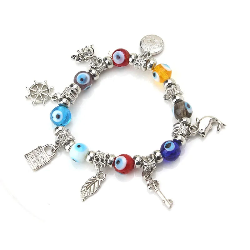 EVIL EYE 1pcs colorful eye beaded bracelet metal geometric evil eye trendy bead brace;et for woman jewelry gift
EVIL EYE 1pcs colorful eye beaded bracelet metal geometric evil eye trendy bead brace;et for woman jewelry gift