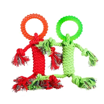 Pet Dog Toy Cotton Rope Chew Interactive Ring Toy Human Form Shape Pets Playing Teeth Cleaning Toys for Small Medium Large Dogs
Pet Dog Toy Cotton Rope Chew Interactive Ring Toy Human Form Shape Pets Playing Teeth Cleaning Toys for Small Medium Large Dogs